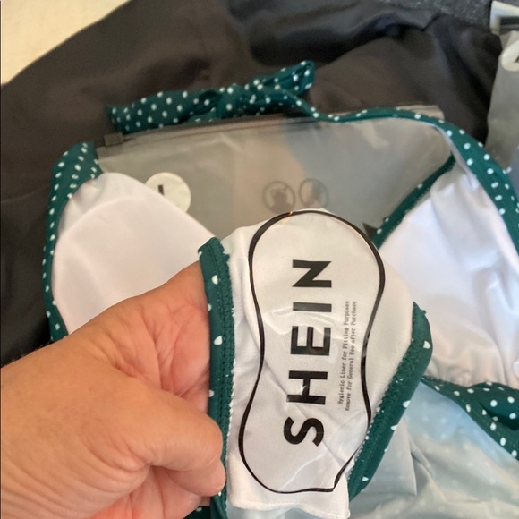 Green Polka Dot Bikini Set - Picture 3 of 3